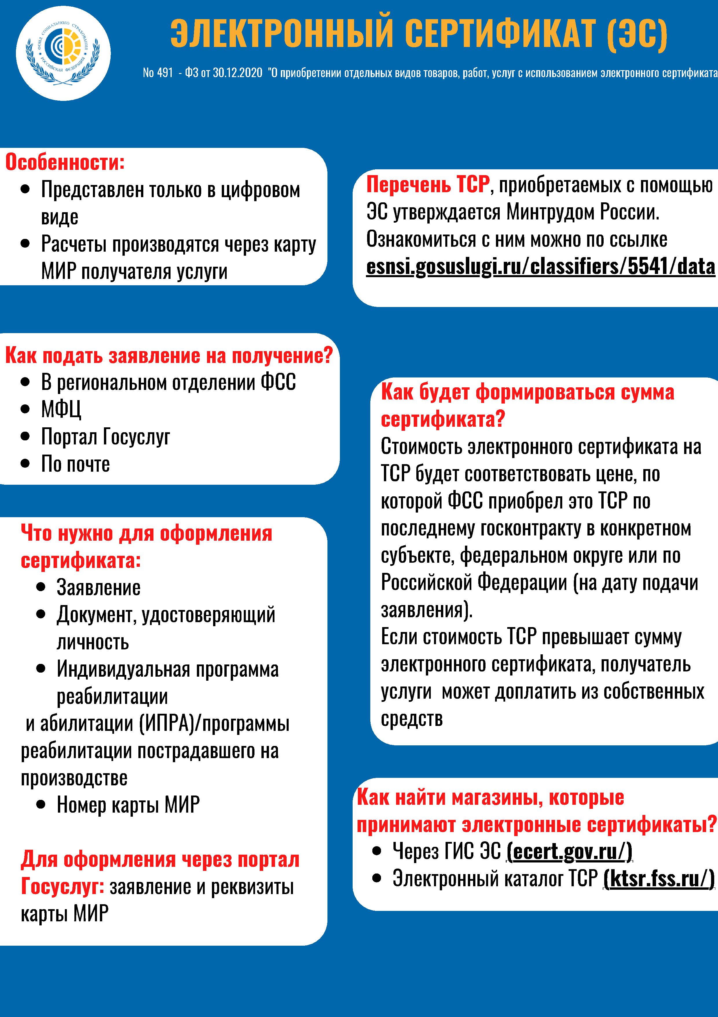 Электронный сертификат